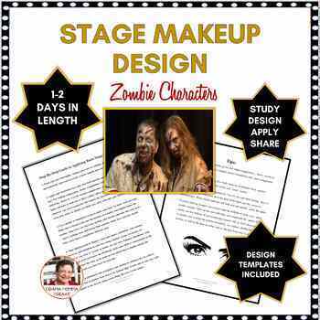 Preview of Drama Lesson|  Stage Makeup Design Zombie Characters