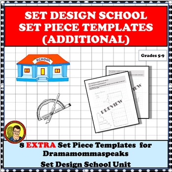 Preview of Drama Unit| Set Design Additional Set Piece for School Setting Templates