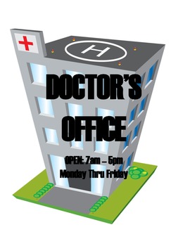 Preview of DRAMATIC PLAY THEME SIGNS - Doctors Office