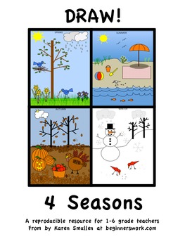Holidays and Seasons - Directed Drawings - Following Directions - Scarecrow  - Lucky Little Learners