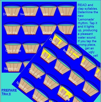 Preview of DRAW A BUCKET OF WATER - Tika ti - Prep & Present - Smartboard