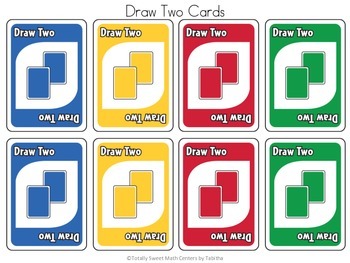 DRAW An Uno Inspired Card Game Multiplying by 9 TpT