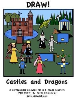 Preview of DRAW! Castles and Dragons by Karen Smullen