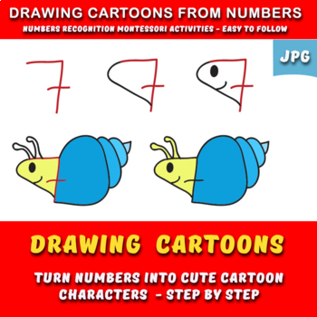 DRAWING BY NUMBERS. DRAW FUN CARTOONS. STEP BY STEP - FULL VERSION
