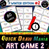 ART DRAWING GAME! Quick Draw Mania!#2 SNOWY WINTER Edition