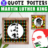 DREAM of Martin Luther King Quotes Classroom Decor Black H