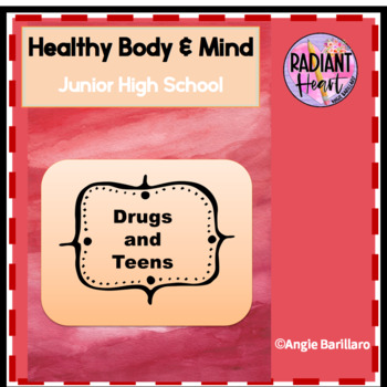 Preview of Drugs and Teenagers Junior High School Health DISTANCE LEARNING