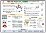 DT: Mechanisms - Wheels and Axles - Knowledge Organizer!