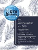 DTA AAC Communication Skills Assessment Tool