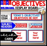 DUAL BILINGUAL Objectives Display