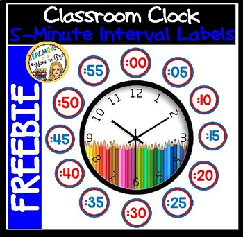 Preview of Clock Labels FREEBIE