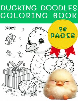 Preview of DUCKING DOODLES (CR0032)Coloring Book,Pages,Activities,Kids ,Family,Fun
