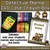 DVD Case Crayon Box Storage Detective Theme