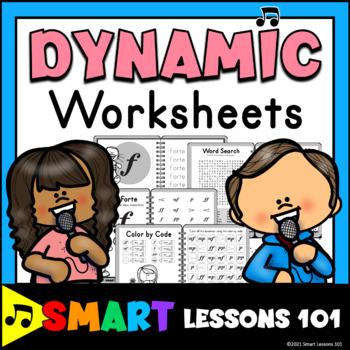 Preview of DYNAMIC WORKSHEETS Music Worksheets Easel Music Activity Google™