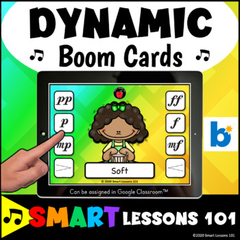 Preview of DYNAMICS BOOM CARDS™ Musical Terms Game Dynamic Music Activity Google Classroom™