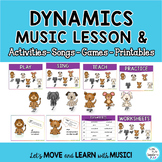 Music Class Dynamics Lesson, Song, Games, Worksheets, Flashcards
