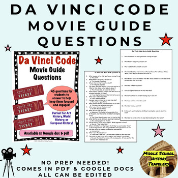 Preview of Da Vinci Code Movie Guide Questions