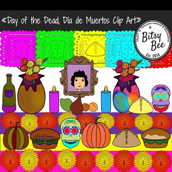 Preview of Día de Muertos. Day of the Dead Clip Art.