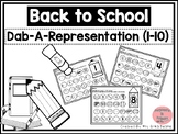 Dab It Number and Representations 1-10 Back To School Theme