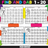 Dab a Dot Number Activity Worksheets 1 to 20