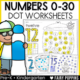 Dab a Number Worksheets (0 to 30)