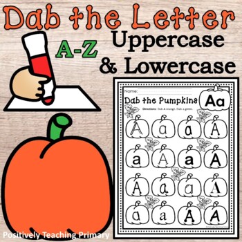 Dab the Letter | Alphabet | Uppercase and Lowercase | Dab the Pumpkin