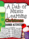 Dabber Activities for Music Class - Christmas