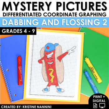 Preview of Dabbing and Flossing Coordinate Graph Mystery Pictures Early Finisher Activities
