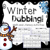 Winter Dabbing Math and Literacy Activities - Centers