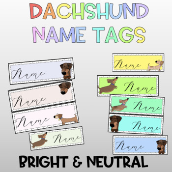 Preview of Dachshund Name Tags