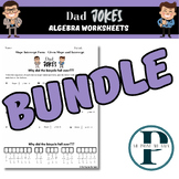 Dad Jokes Algebra Worksheet Bundle