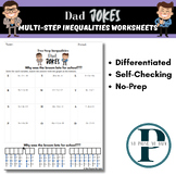 Dad Jokes Multi-Step Inequalities Differentiated No Prep W