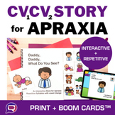 Interactive Repetitive Book Story Childhood Apraxia of Spe