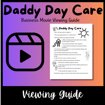 Preview of Daddy Day Care Movie Viewing Guide (Business)