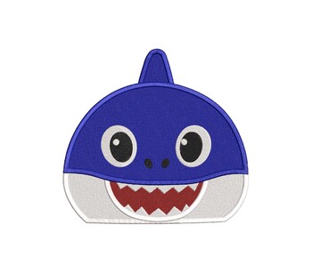 Daddy Shark Head Fill Machine Embroidery Design by Aneta H | TPT