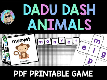 Preview of Dadu Dash: Animals Indonesian Vocabulary Literacy Game