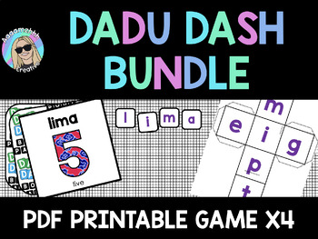 Preview of Dadu Dash Bundle: Numbers, Colours, Body Parts, Animals