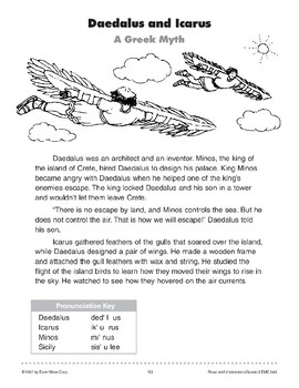 icarus and daedalus story with pictures