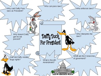 Preview of Daffy Duck For President (The 3 Branches of Government)