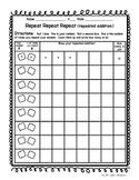 Daily 3 Math Game Repeat Repeat Repeat - a repeated addition game