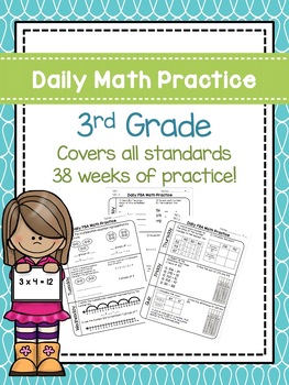 Preview of Daily 3rd Grade Math Practice Morning Work