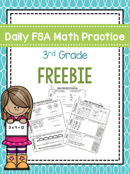 Preview of Daily 3rd Grade Math FSA Practice Morning Work SAMPLE