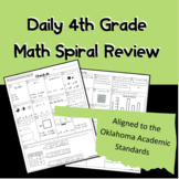 Daily 4th Grade Spiral Review *School License* Aligned to the OAS