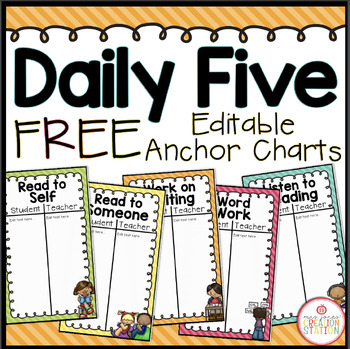 Daily Five Anchor Charts