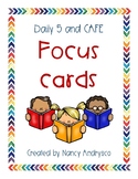 Daily 5 & CAFE Student Focus Reference Cards