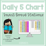 Daily 5 Choice Activities Board | Editable Excel & Google Sheets