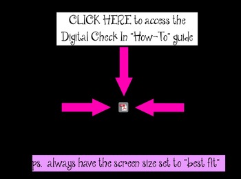 Preview of Daily 5 Digital Check in  "How to" Guide and flipchart
