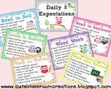 Daily 5 Expectations Posters & Choice Rotation Cards {FREEBIE}