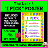 Daily 5 I PICK Poster