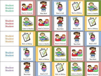 Daily 5 Kindergarten Editable Chart by Early Learning Amazing | TpT
